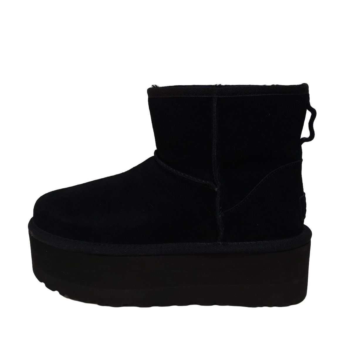 UGG アグ ショートブーツ 23 レディース クラシック ミニ プラットフォーム 1134991 黒 厚底 ムートン