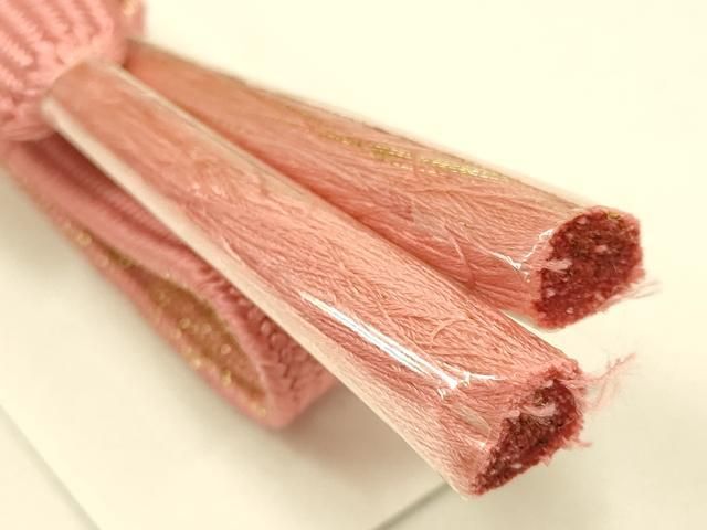 平和屋本店○和装小物 帯締め・帯揚げセット 高麗組 綾出し 流水草花文