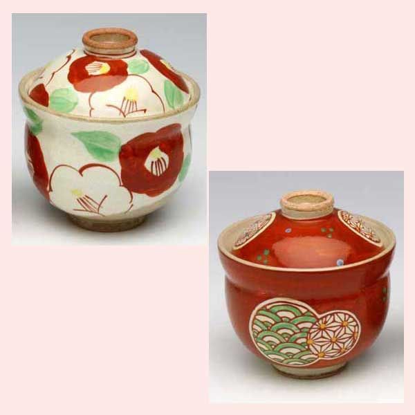 真葛 在銘 赤絵福字 碗 φ17.5cm 共箱 旧家蔵出 【公式通販】