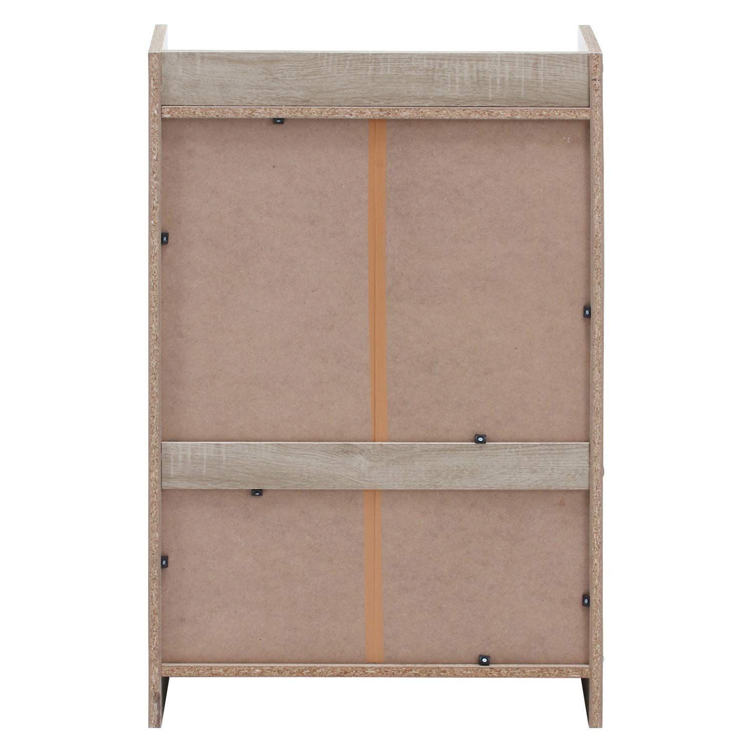 思わず買いたくなる！【特価商品】シューズラック 4段 下駄箱 幅60×奥行33.5×高さ90cm ホワイトオーク ルーバータイプ オープントップ 不二貿易 玄関収納 靴箱 98994 介護靴 バックル