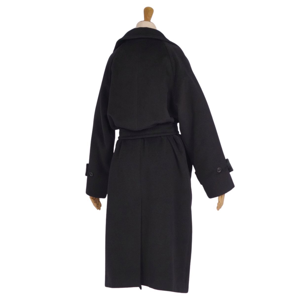 美品 マックスマーラ Max Mara コート 白タグ ベルト付き ロングコート