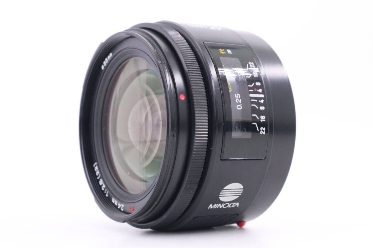 MINOLTA AF 24mm F2.8 純正レンズフィルター付 C092 MINOLTA AF 24mm F2.8 純正レンズフィルター付 C092 ミノルタ AF 24mm