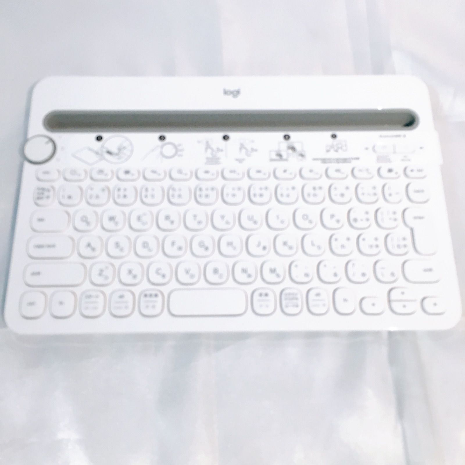 【美品】キーボード Logicool K480WH ホワイト 白 K480
