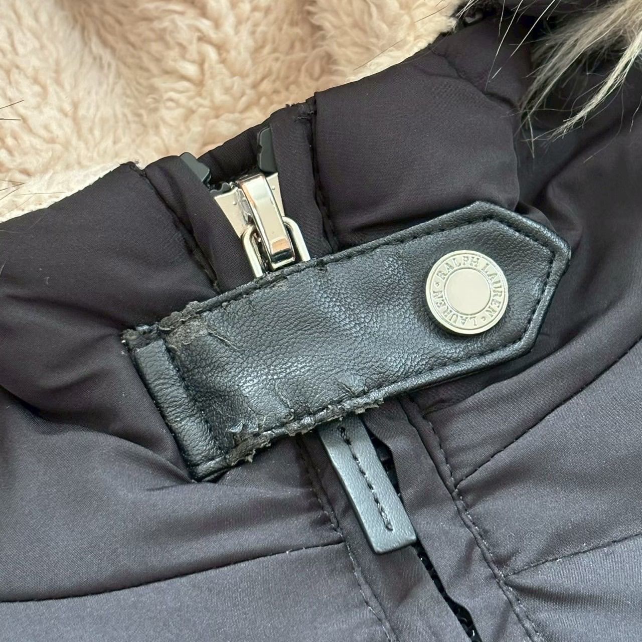 Ralph Lauren ラルフローレン ダウンコート 黒 フード付き レディース 