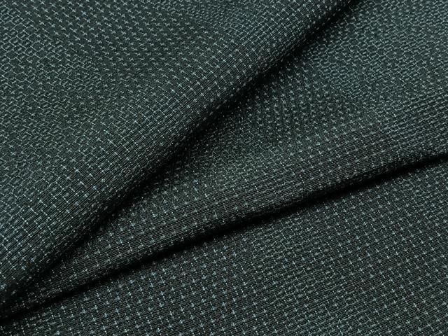 平和屋着物▽本塩沢 単衣 110亀甲 花間道 正絹 AABC2211jh