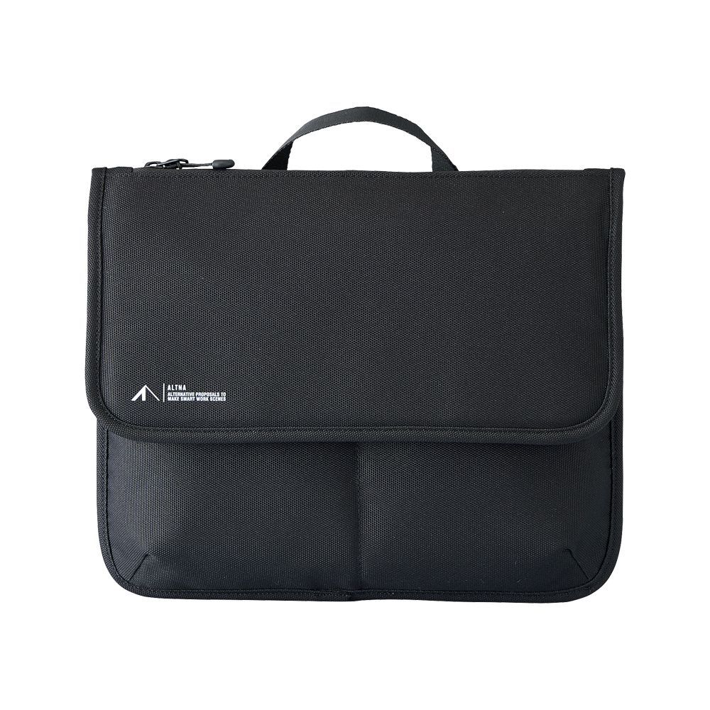（まとめ買い）リヒトラブ ALTNA フラップポーチ バッグインバッグ Mサイズ ブラック A-7767-24 【3個セット】