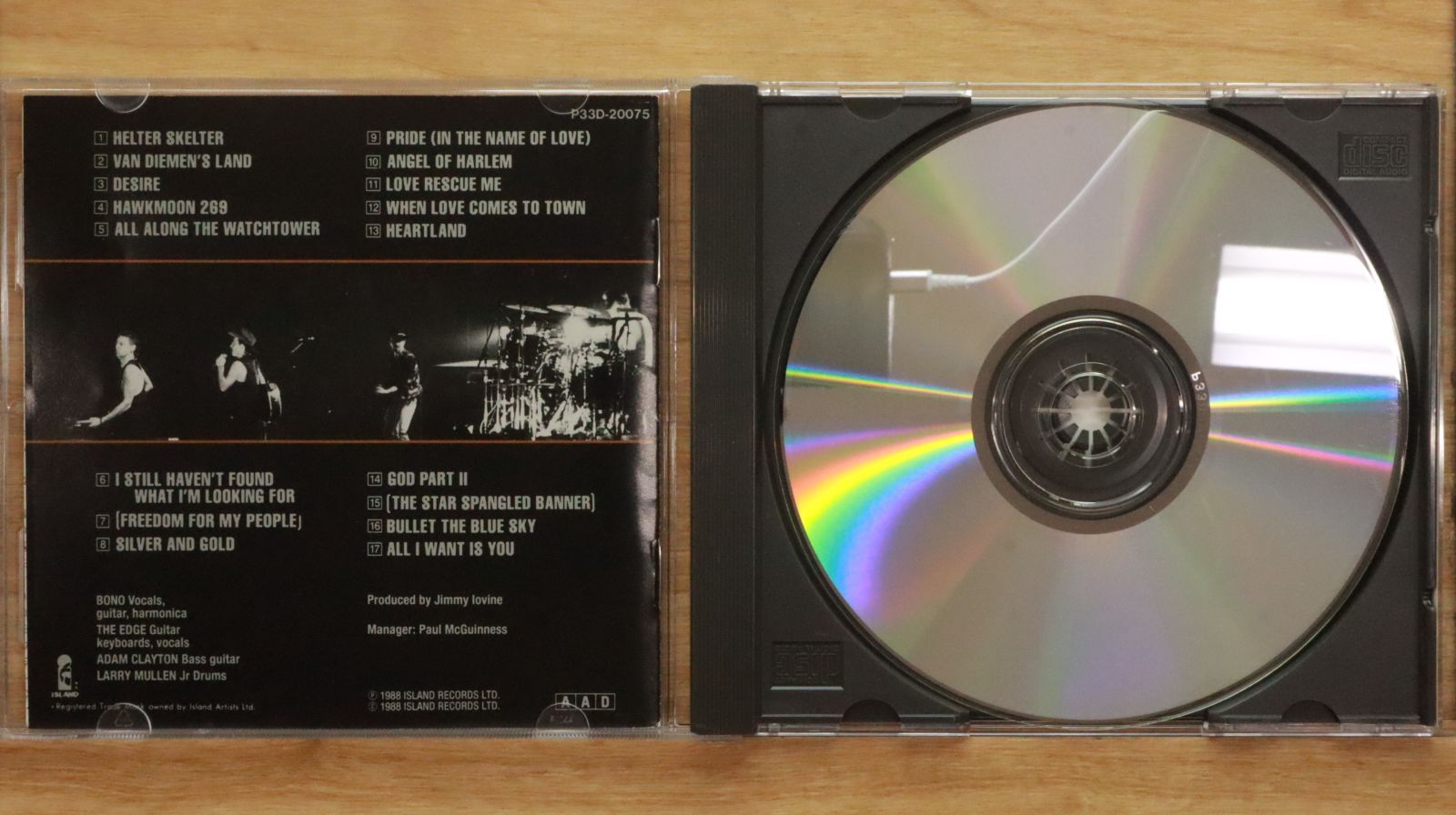国内盤CD☆ユーツー/U2□ 魂の叫び 【P33D20075/4988023007014