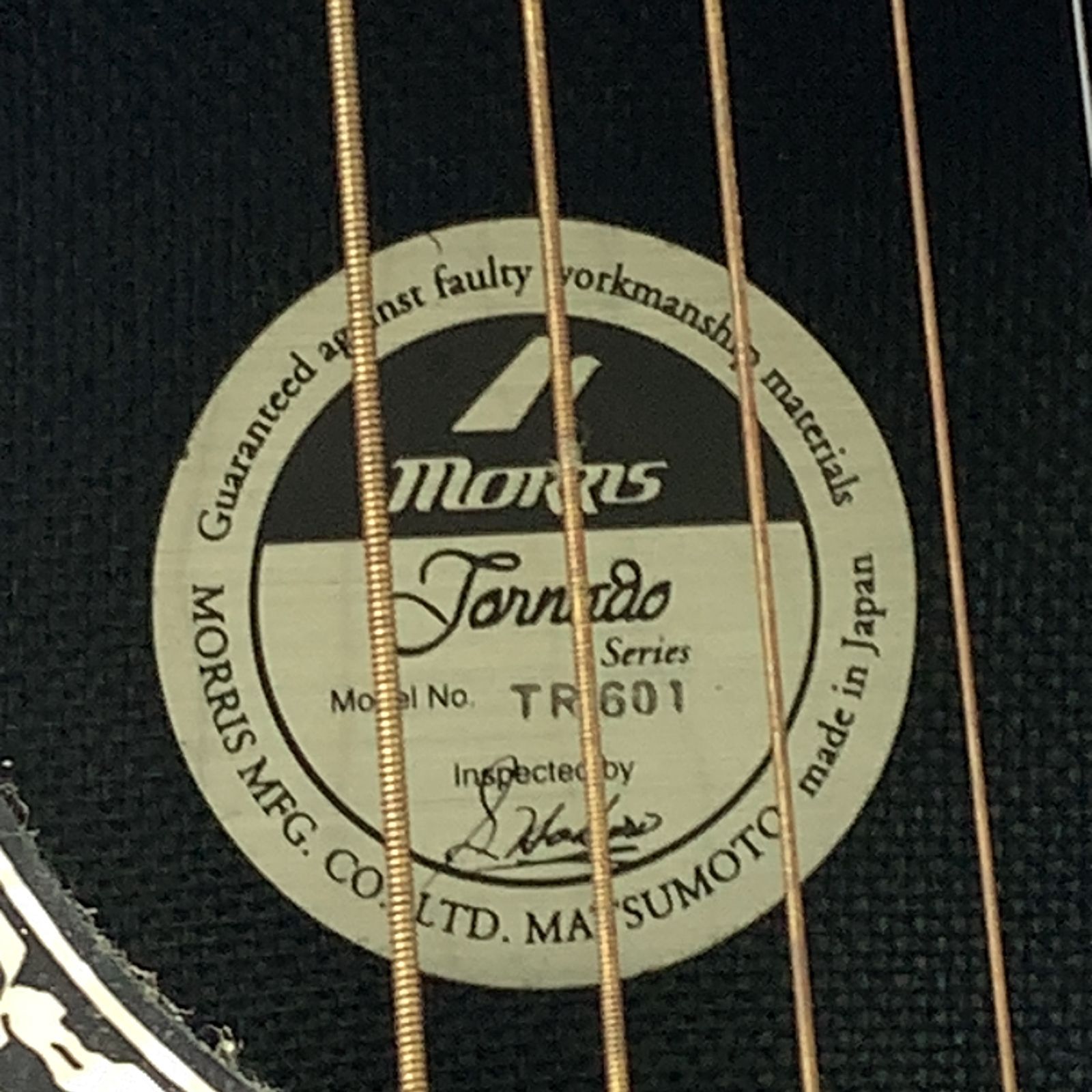 D1771④-50-5】エレキアコースティックギター morris TR601