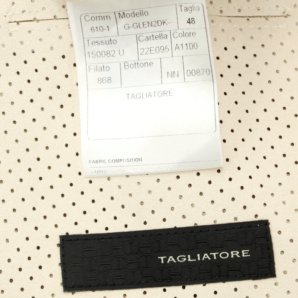 【中古】タリアトーレ TAGLIATORE ウールレーヨン ダブルジャケット ベージュ【サイズ48】【メンズ】-6