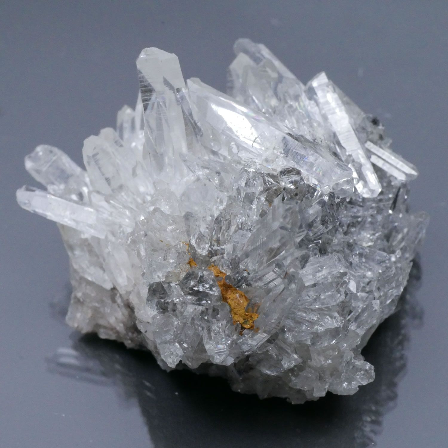 四川省産 菊花水晶 クラスター 1点物 約71g（レインボー部分あり