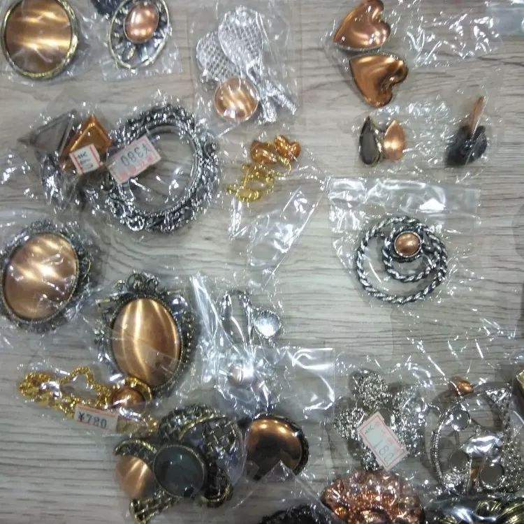 K107七宝焼アクセサリーパーツ素材大量100セット