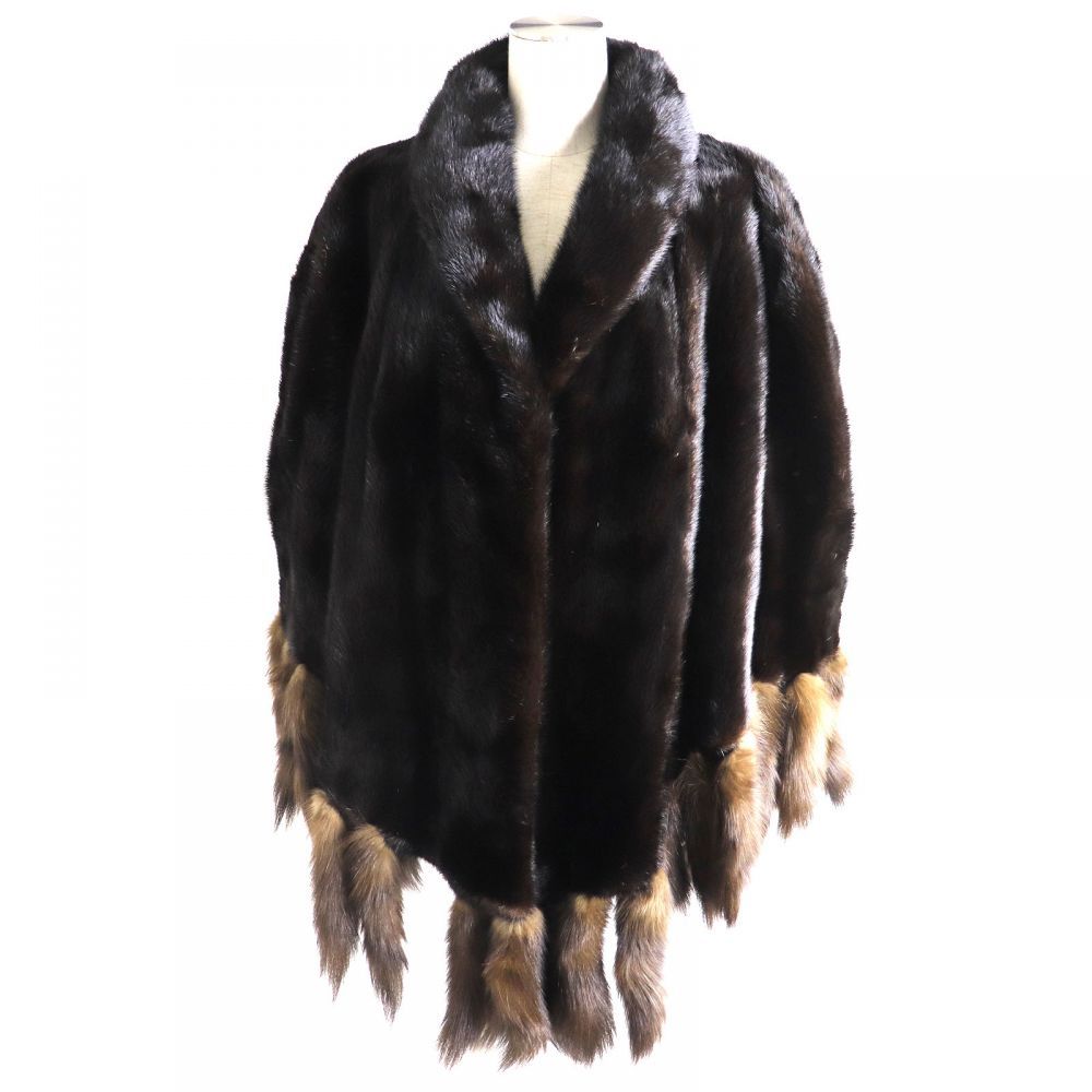 BLACK GLAMA ブラックグラマ】 着丈120￼cm ミンクコート 毛皮 極美品 