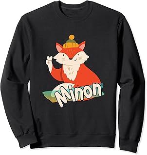 MINON - Cute Boy Name with cool Fox トレーナー