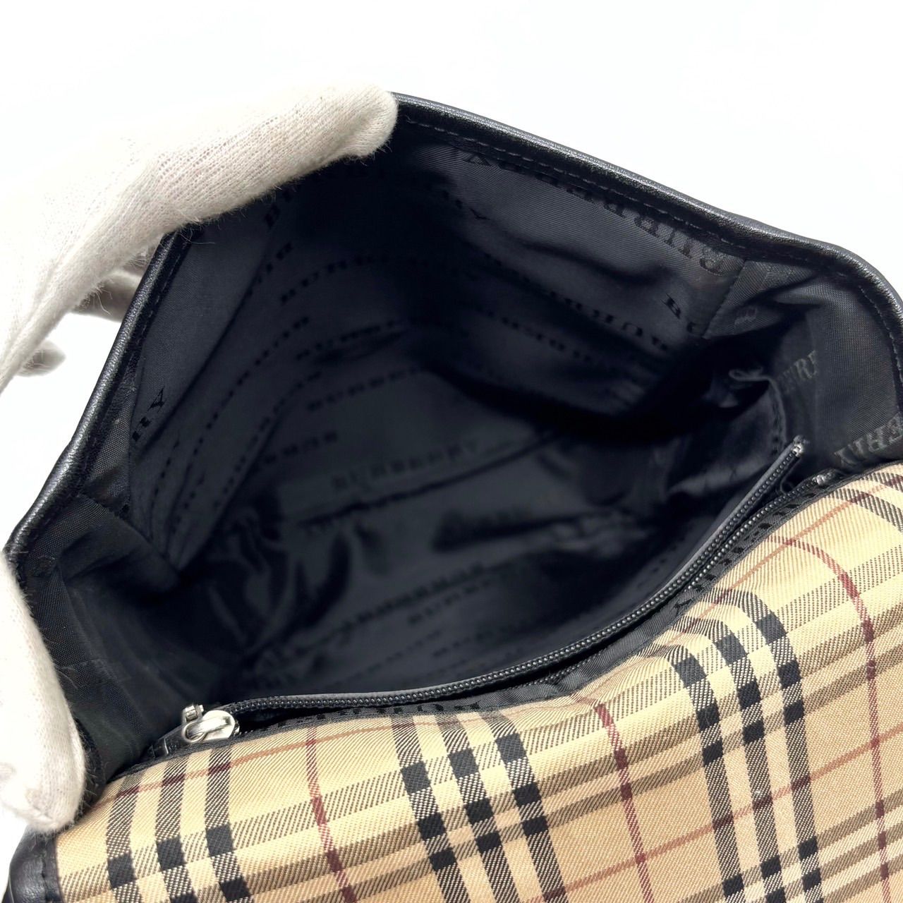 美品】 BURBERRY バーバリー ショルダーバッグ ノバチェック チェック 
