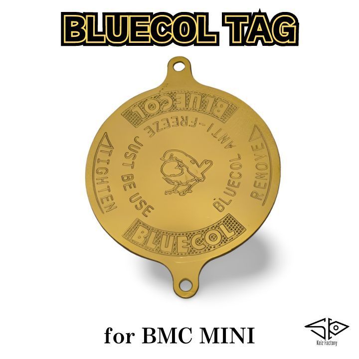 数量限定 BMC MINI ラジエターキャップ真鍮製プレートBLUECOL ADO16 - メルカリ