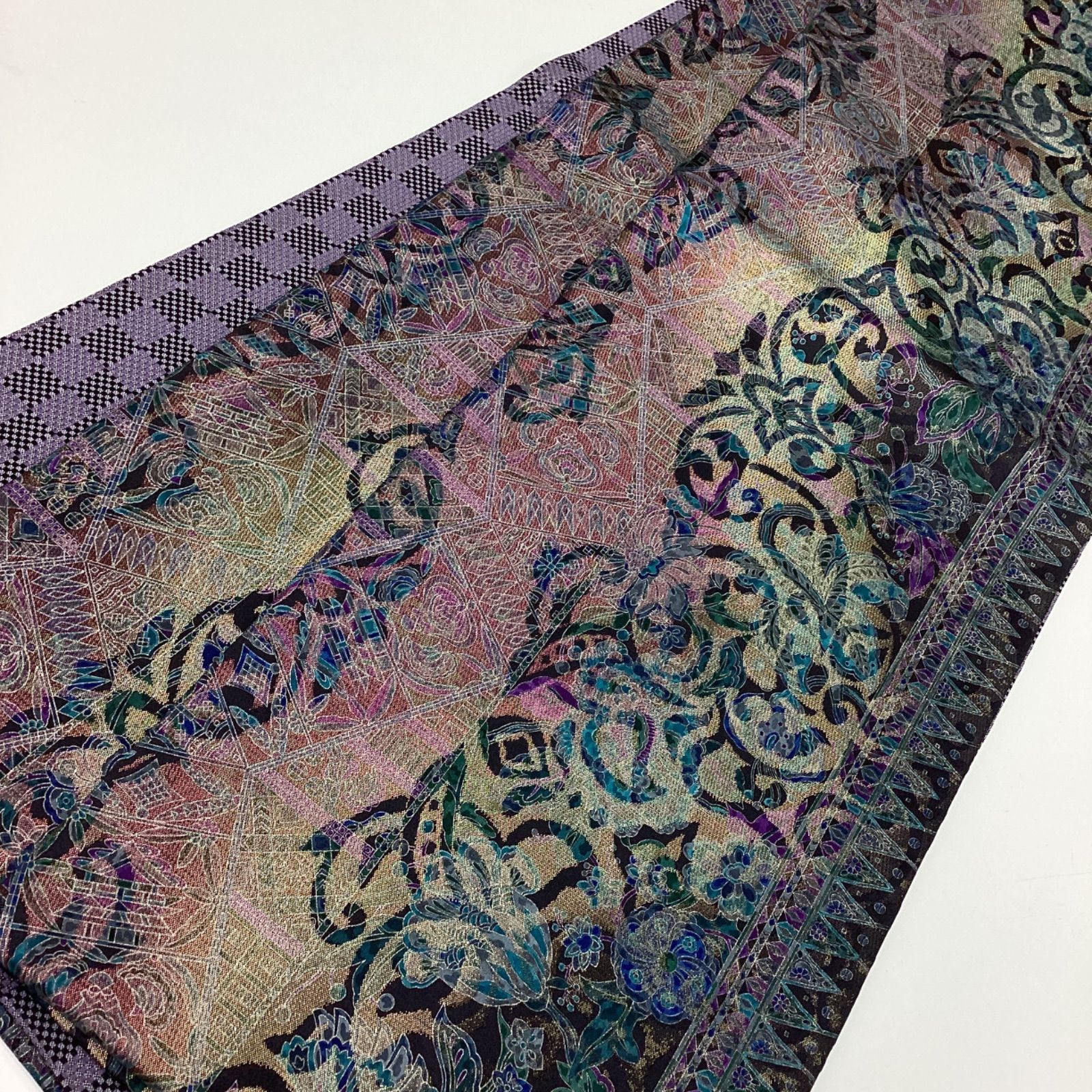 新品未使用、全通袋帯、京友禅、伝統的工芸品、正絹R978 - メルカリ