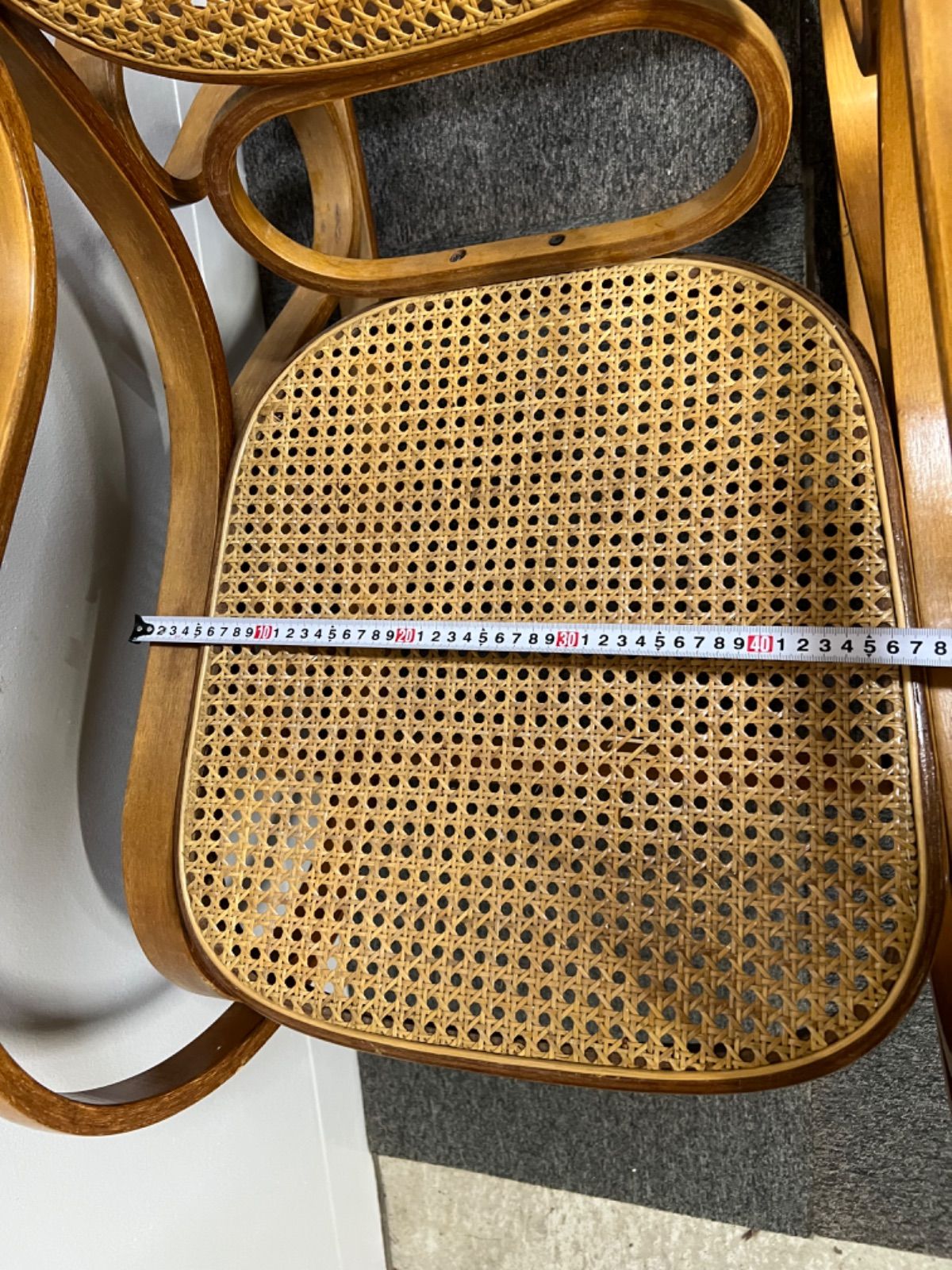 ⭐︎ 曲木家具 ロッキングチェア 天然木 ゆりかご ラタン ロッキング