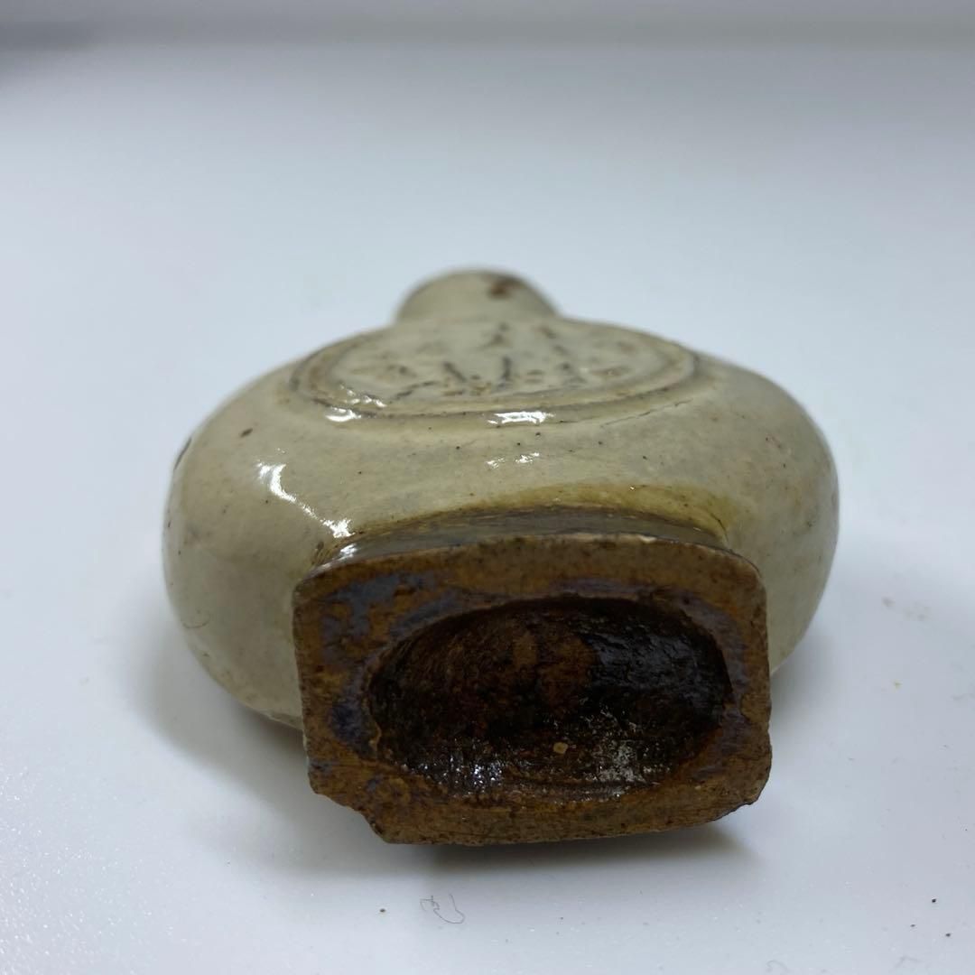 中国古玩 磁州窯 鼻煙香 高さ約6.2㎝ 東さ6-1014☆2F 中国古玩 磁州窯