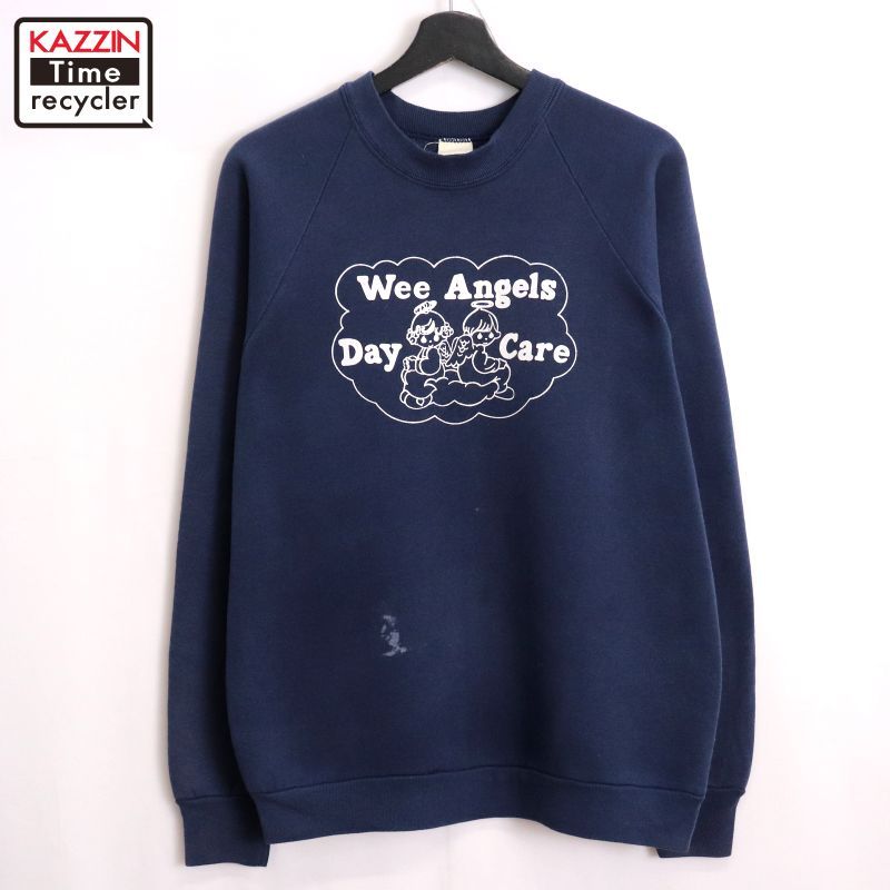 80s USA製 vintage Fruit of the Loom エンジェル プリント