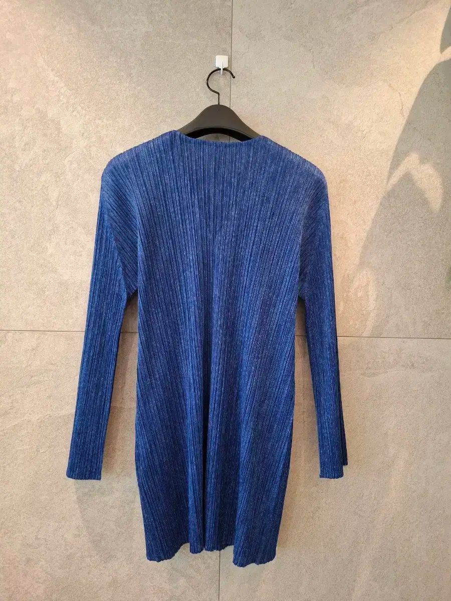 PLEATS PLEASE プリーツプリーズ ロング カーディガン 青 3 ISSEY MIYAKE イッセイミヤケ CAMPINGPARCCENTRAL_COM