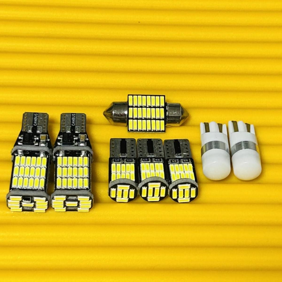 車検対応高品質！超爆光！タント カスタム LA600S LA610S ルームランプ バックランプ ナンバー灯 8個セット ホワイト ダイハツ