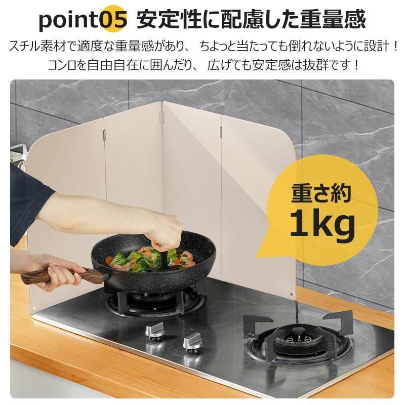 油はね防止ガード 2面 3面 4面 キッチン油はねガード 防熱板耐熱板