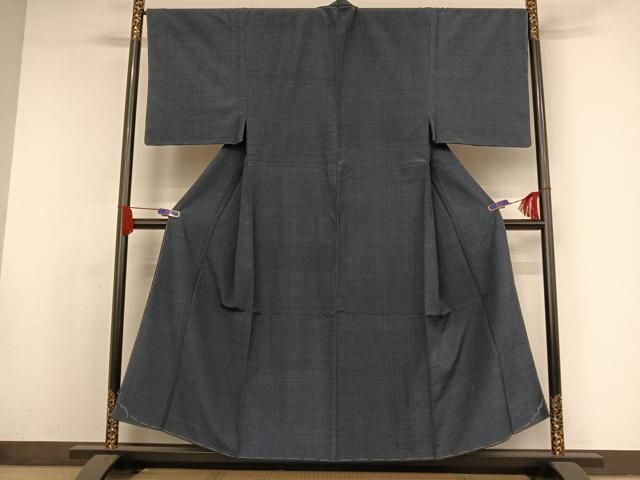 平和屋着物○男性 久留米絣 単衣 霞文 綿 逸品 DAAV1366tw