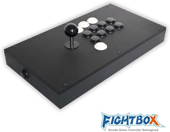 FightBox ファイトボックス M8 CrossUP PC プレイステーション PS3 PS4 スイッチ SWITCH 対応 アーケード ジョイスティック コントローラー 格闘ゲーム アケコン 三和電子製ボタン SOCD対応 白