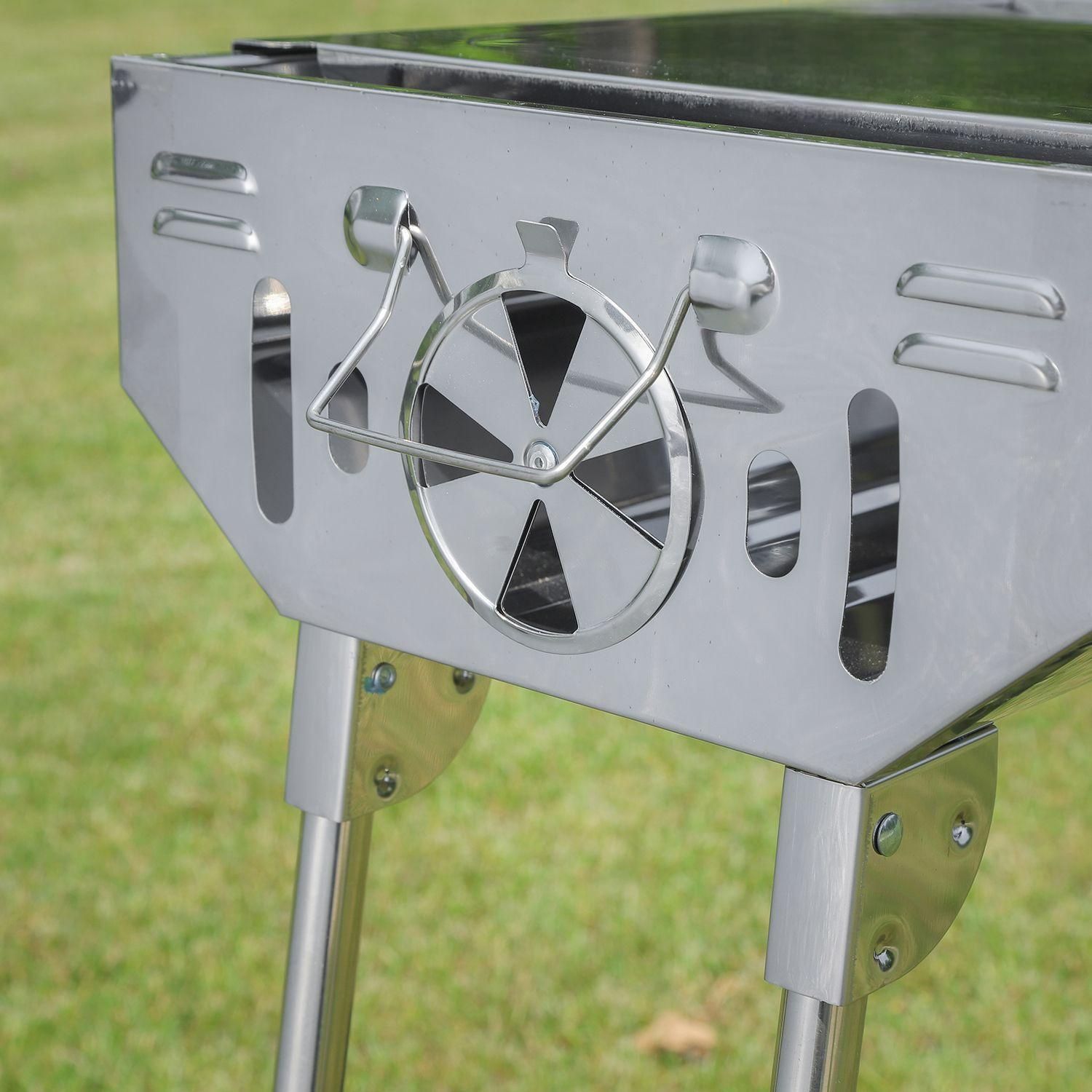 ♥ アウトドア折りたたみバーベキューグリル