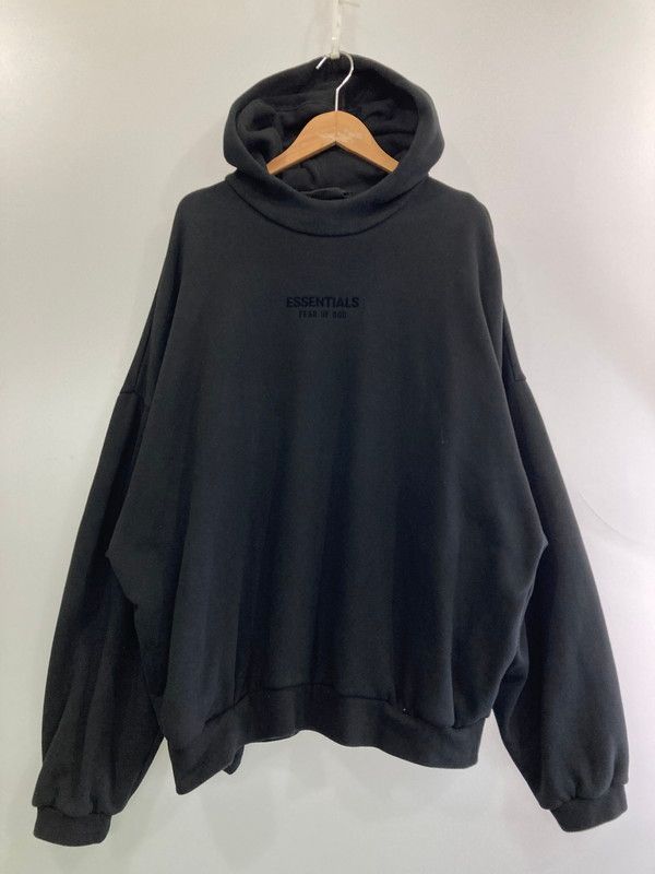 FOG ESSENTIALS フィアオブゴッド エッセンシャルズ FRONT LOGO HOODIE フロント ロゴ フーディ メンズ パーカー 長袖 サイズ XL ブラック メンズ 142-250417-em-09-min
