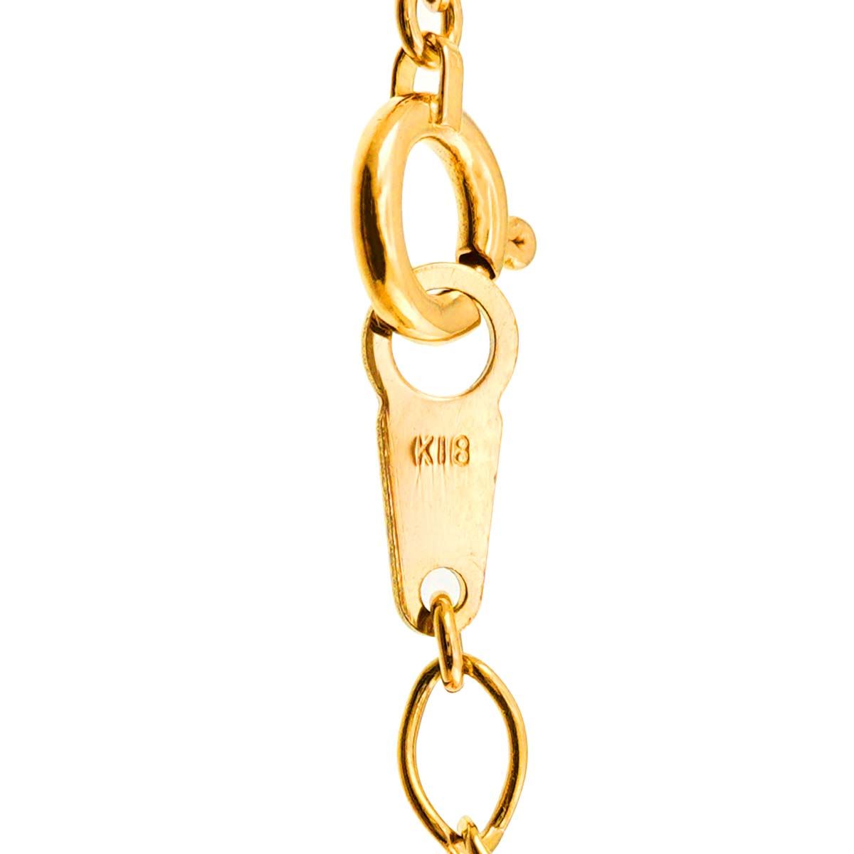 タサキ TASAKI ダイヤ 1.27ct ネックレス 42cm K18 YG 750 パール 田崎  