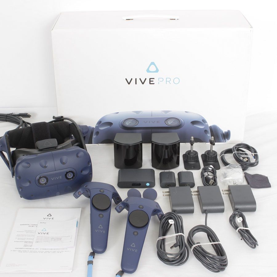 美品】HTC VIVE PRO フルセット 99HANW009-00 VR ヘッドマウント