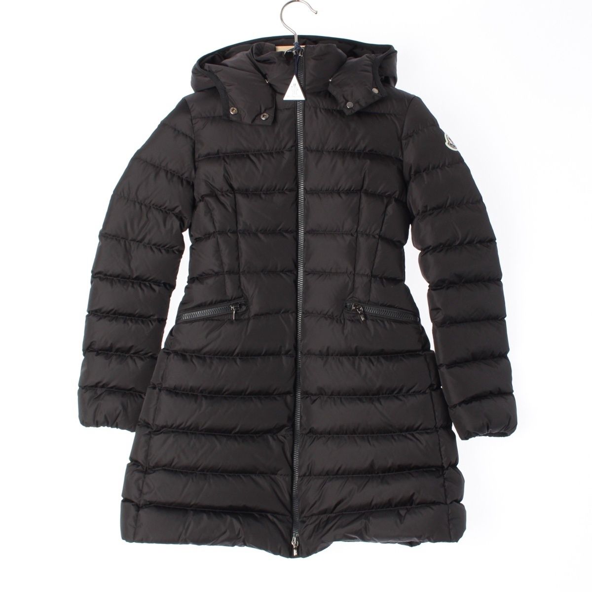 モンクレール 24年 CHARPAL シャーパル ナイロン フーデッド ダウンジャケット コート アウター ブラック 12A