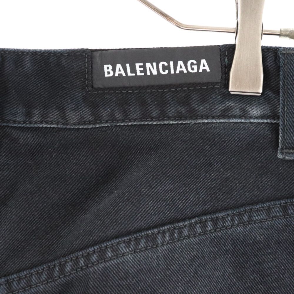 BALENCIAGA (バレンシアガ) 23SS Baggy Pants バギーデニム ワイドシルエットパンツ ブラック 745213 TNW11