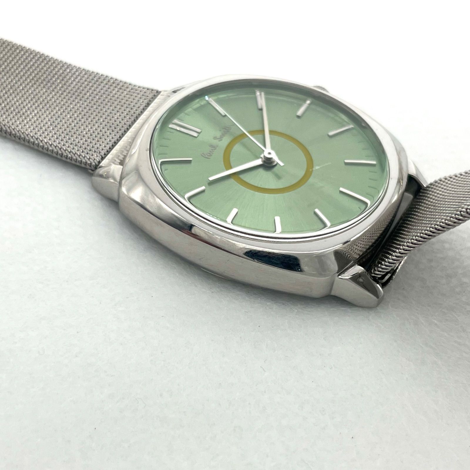 電池交換済】ポールスミス paul smith メンズ 腕時計 アナログ クオーツ 電池式 ラウンド グリーン 緑文字盤 5530-F52258 G1  - メルカリ