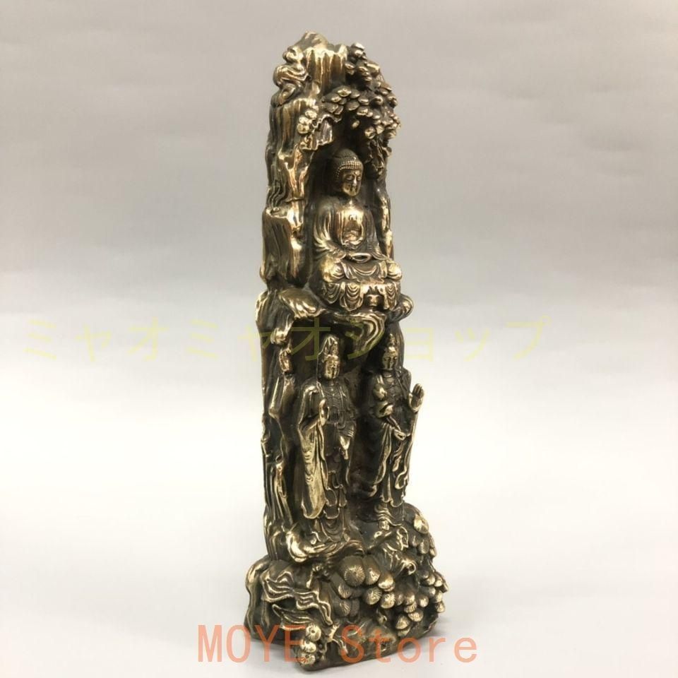 仏教美術 仏像 西方三聖菩薩仏像 仏堂奉納 装飾品 置物