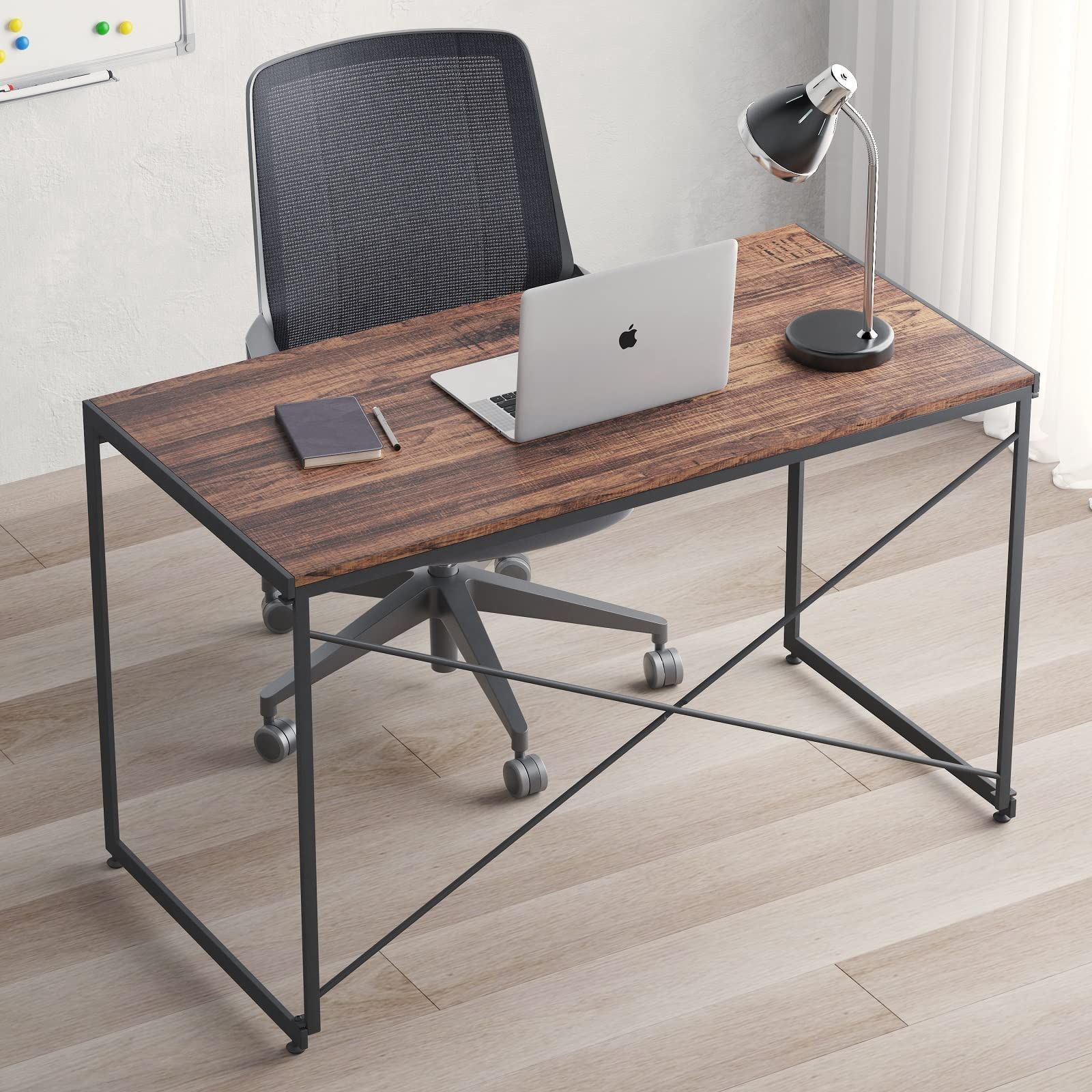 在庫セール 学習机 勉強机 PCデスク 折りたたみ ゲーミングテーブル 組立簡単 耐荷重135KG シンプルワークデスク 木製 パソコンデスク しっかりした構造 YEARCOLOR おしゃれ