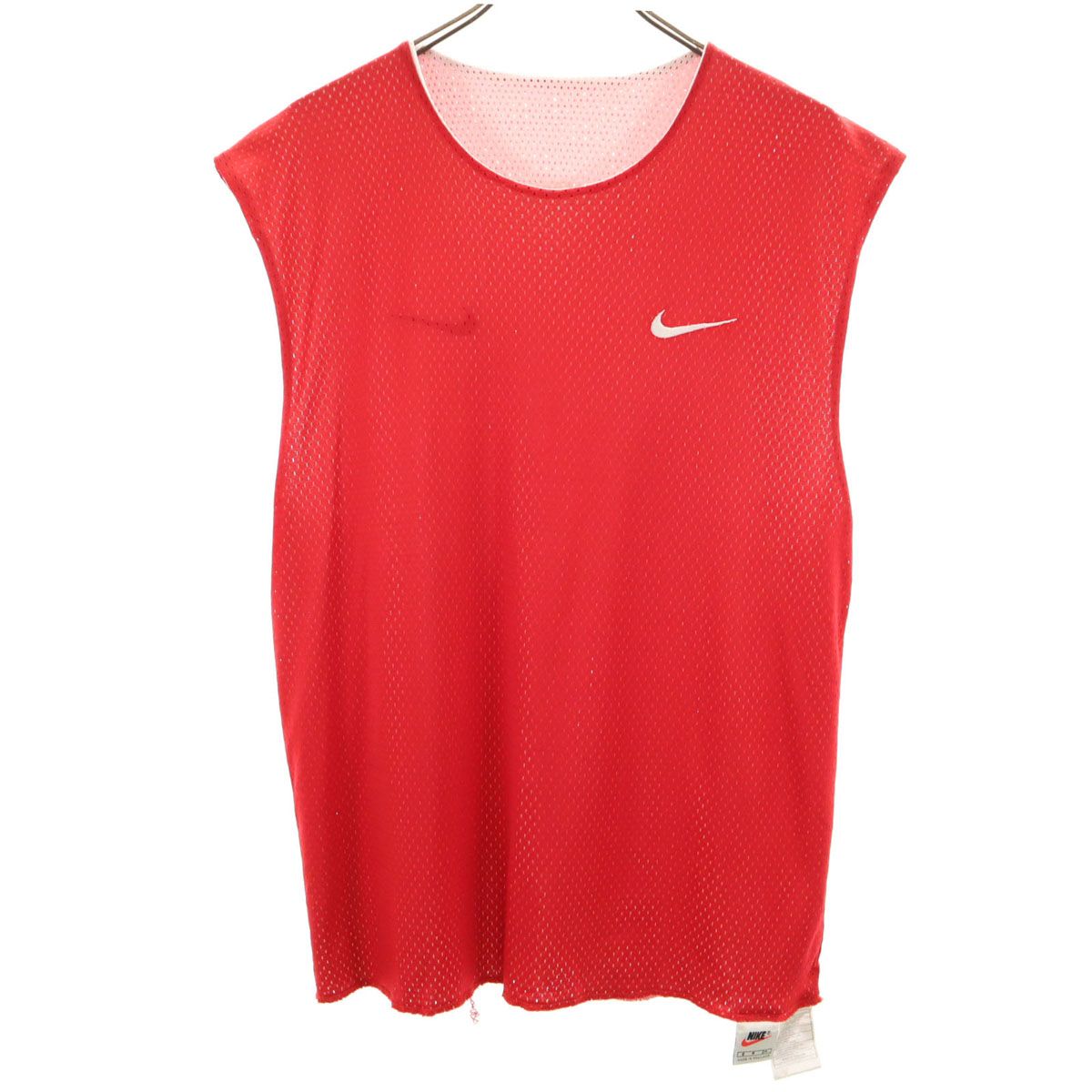NIKE ナイキ　メッシュタンクトップ　リバーシブル　白タグ　90s 90s nike リバーシブル メッシュ タンクトップ L程度/ナイキ