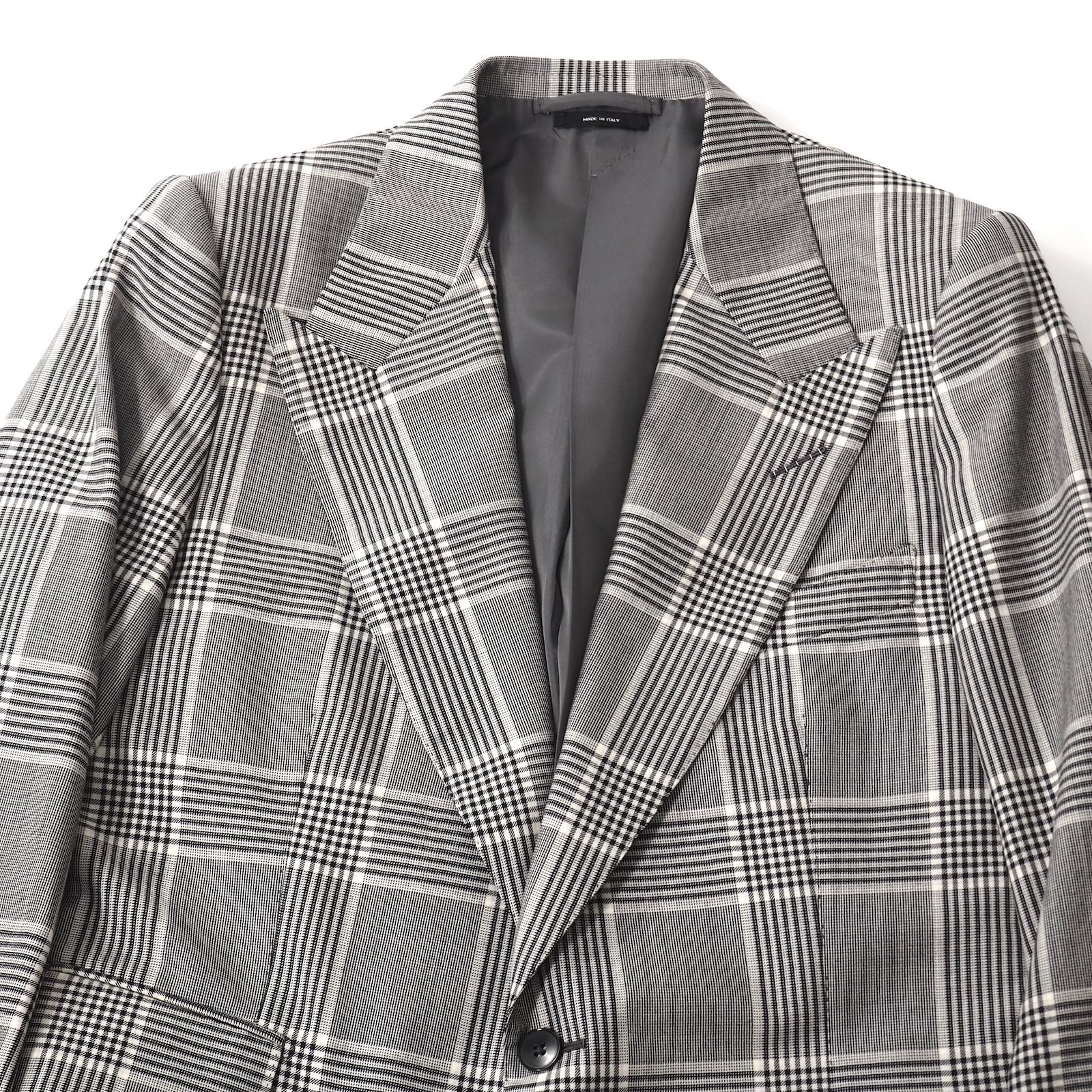 良品 トムフォード TOM FORD ウール カシミヤ ピークド チェック