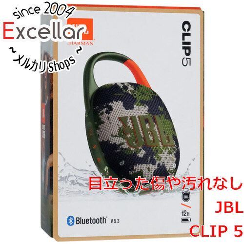 [bn:11] JBL　ポータブルBluetoothスピーカー CLIP 5　JBLCLIP5SQUAD　スクワッド　未使用