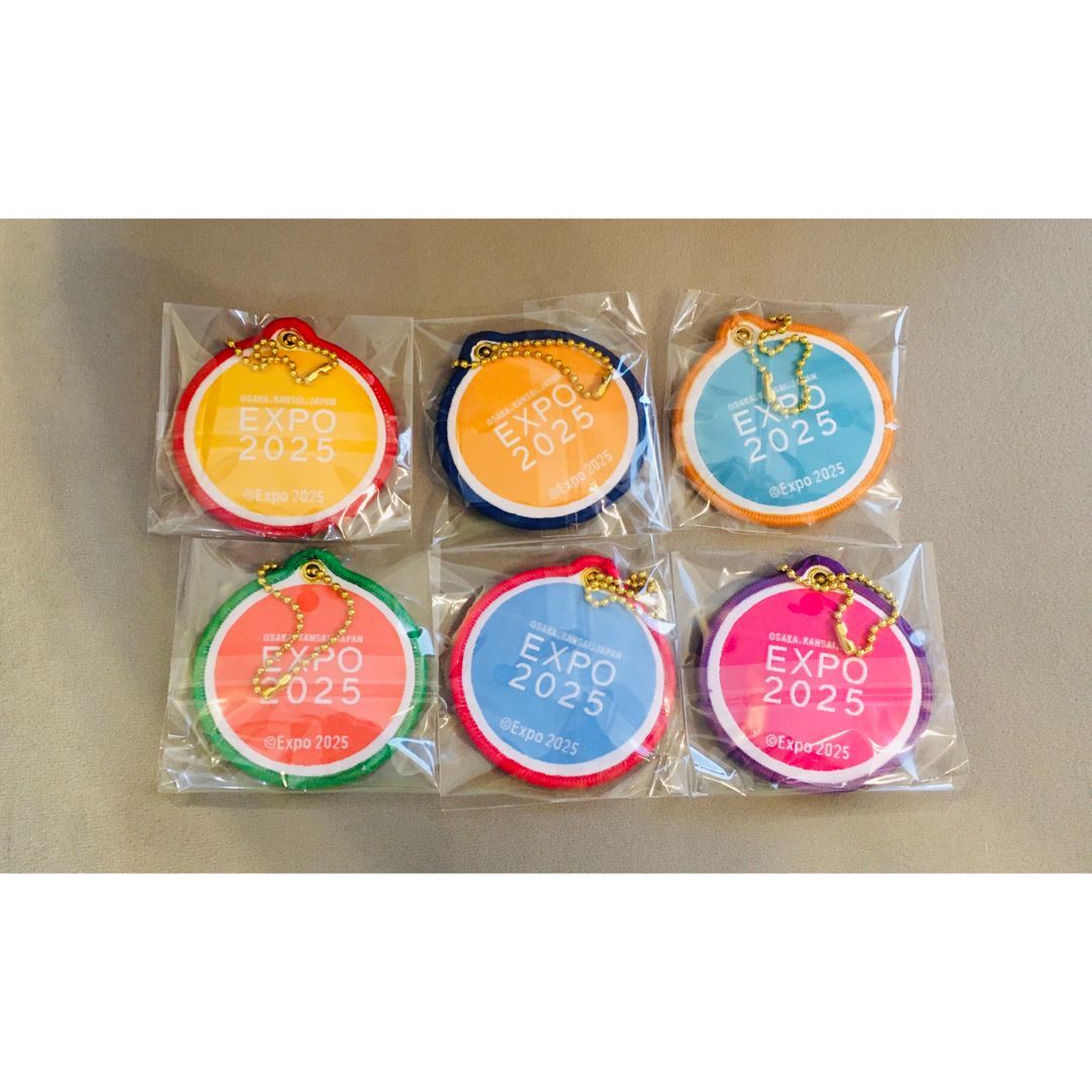 新品◆EXPO2025◆大阪万博◆ミャクミャク◆ワッペンキーホルダー◆5色セット ミャクミャク ワッペンキーホルダーパープル 紫EXPO2025大阪万博