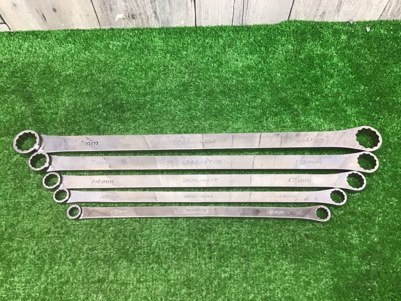 Deenディーン♪超ロングストレートメガネレンチ 5pcs.♪DNML10～24mm♪アクトツール富山店♪BR