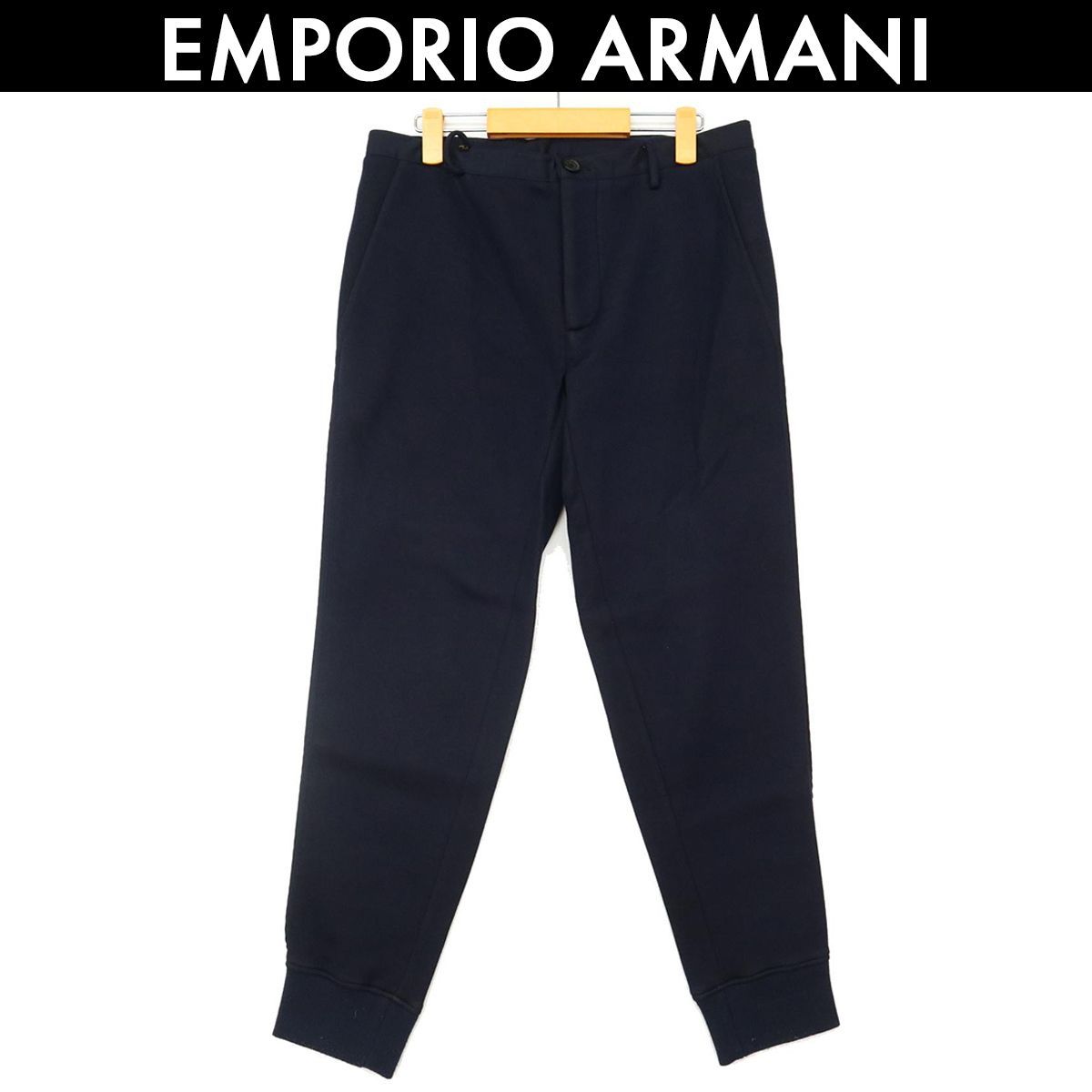 アルマーニ ジョガーパンツ メンズ エンポリオアルマーニ EMPORIO ARMANI ネイビー 紺 サイズ 46 コンディション C