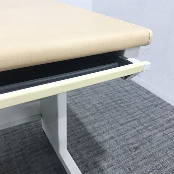 平デスク フラットライン 引出し付 オフィスデスク W1400 プラス メープル MARWIL-DEMENAGEMENTS_CH