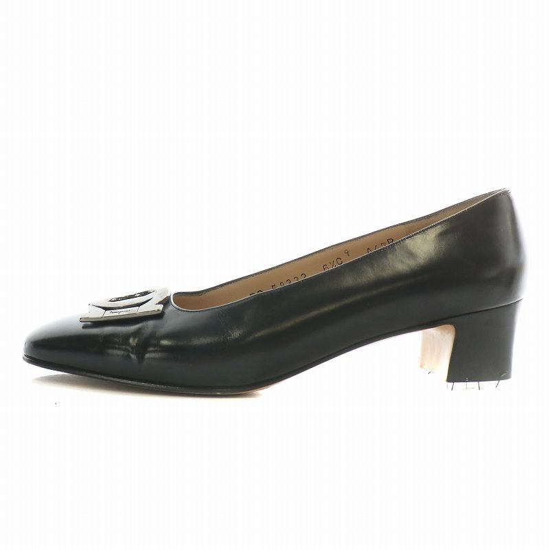 サルヴァトーレフェラガモ Salvatore Ferragamo パンプス レザー