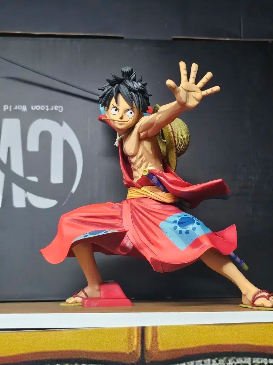 BWFC ONE PIECE モンキー D ルフィ ルフィ ワノ国 2Dバージョン フィギュア
