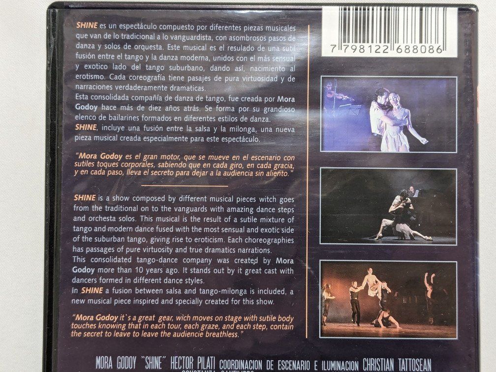 MORA GODOY TANGO SHINE DVD モラ ゴドイ タンゴ ダンス MORA GODOY TANGO SHINE DVD モラ ゴドイ タンゴ ダンス