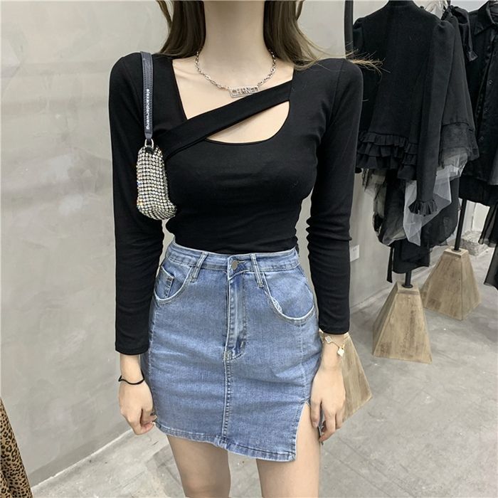 M*c様 【新品未使用】45Rグレイ長袖Tシャツ　胸元、後ろ襟元目立たない花柄刺 グリーン 後ろ長めTシャツ6／婦人用／レディース／シニア