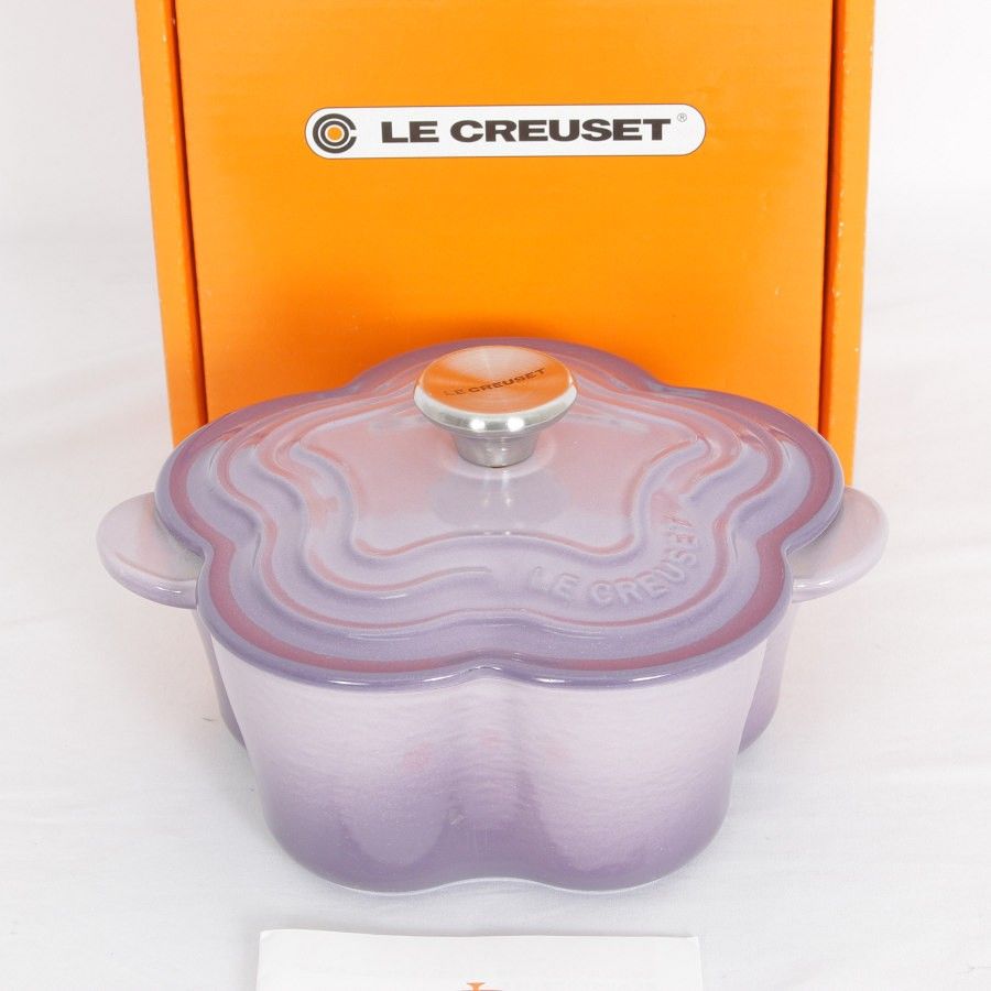 ルクルーゼ ココットフルールブルーベルパープル16cm