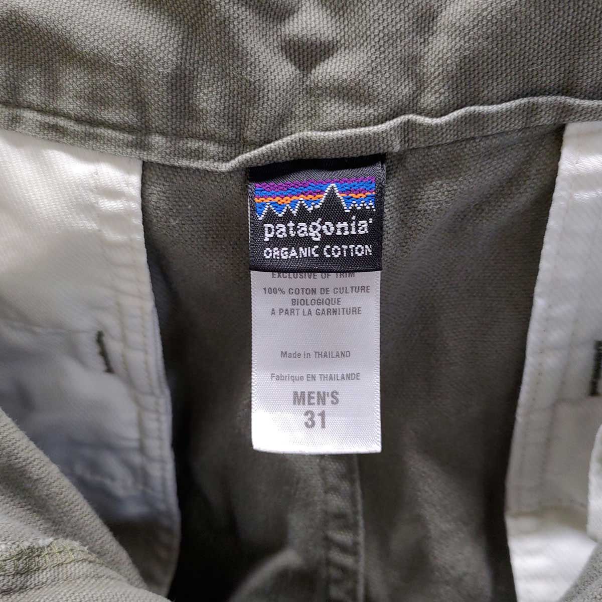 パタゴニア patagonia オーガニックコットン100% ロングパンツ カーキ サイズ31 55561F8 メンズ - メルカリ